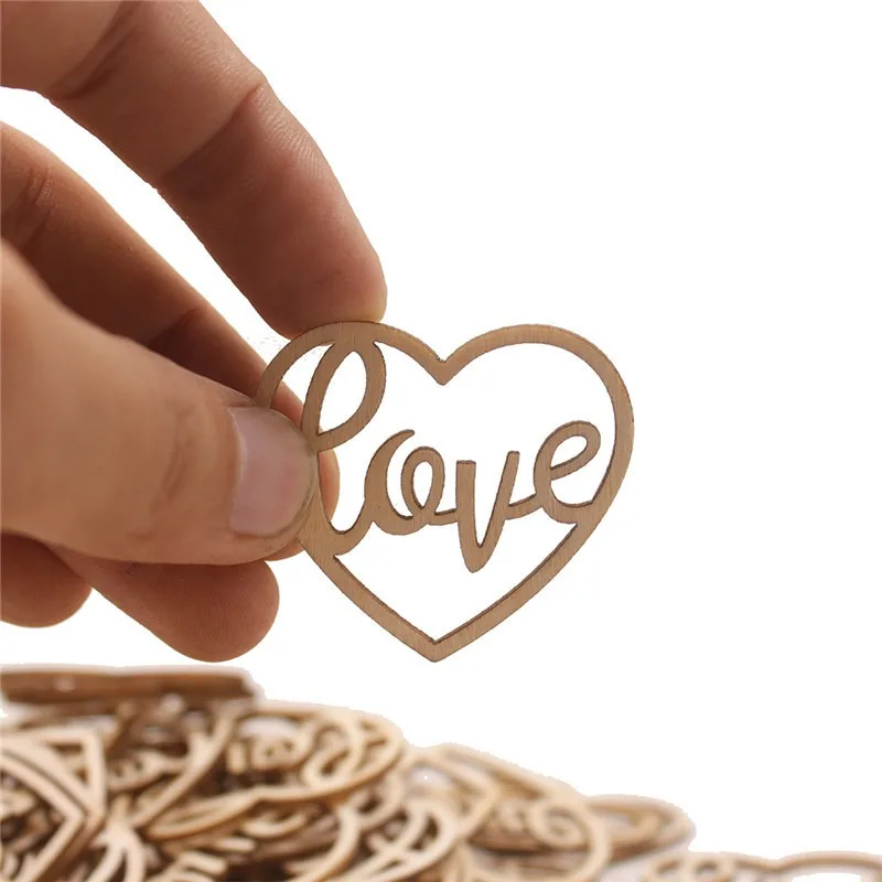 Embellish Craft - 50 pièces d'ornements en bois en