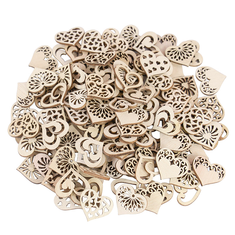Embellish Craft - 50/100 pièces motif de coeur creux