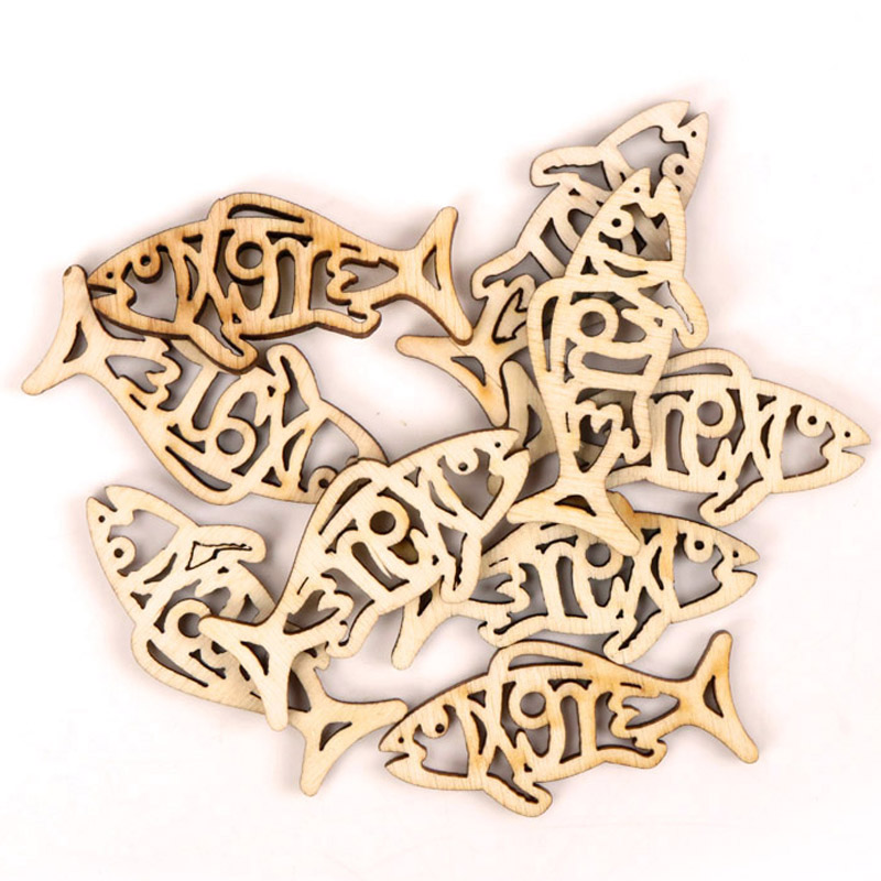 Embellish Craft - Mignon Poisson en Bois en Forme