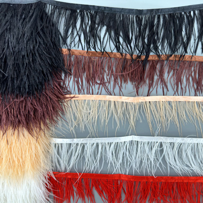 Fringe Ribbon Sewing - Ruban à franges en plumes d'autruche