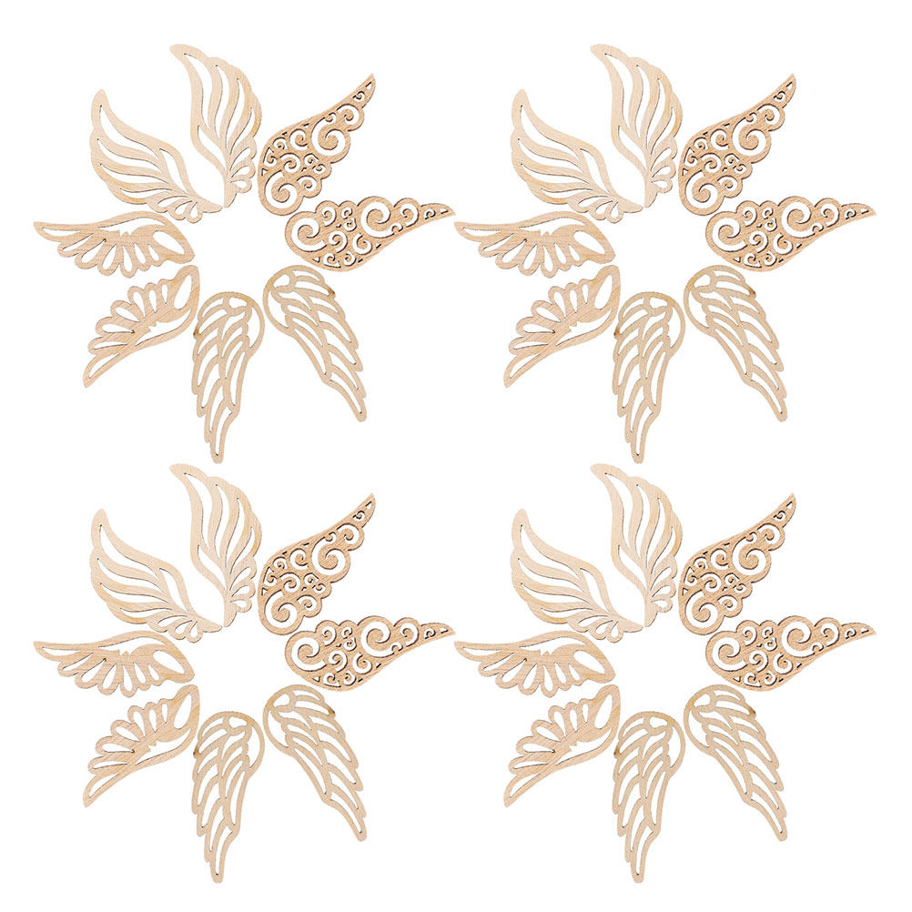 Embellish Craft - 80 pièces d'ornements en bois en