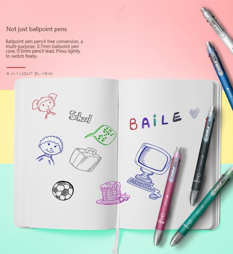 Stylo à bille multicolore 6 en - Staedtler Pencil Lumocolor avis et prix