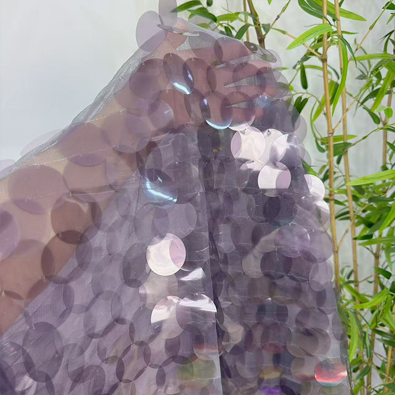 Tissu en tulle brodé de grande - Sequin Fabric Panel avis et prix